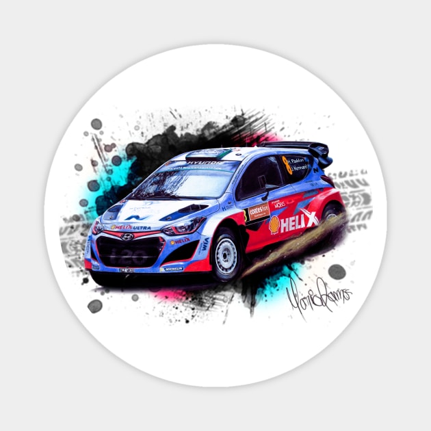 Hayden Paddon's Hyundai i20 WRC Magnet by Mario Ramos Rally Art